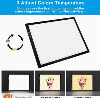 Preview: Diamond Painting Hochhelles wiederaufladbares A3 LED-Lichtbrett